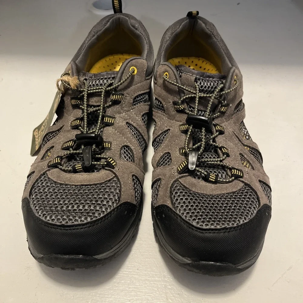 Gotcha Trekker Taupe Vented Soles Stay Tight Laces‎ Men's Hiking Shoes Size 11
